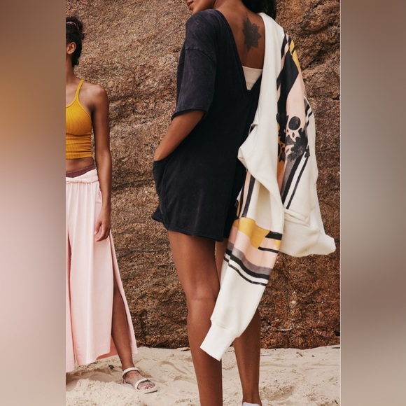 NWT Free People FP Movement Hot Shot Tee Romper - washed black - XS, S, M, L - Picture 5 of 7